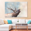 Deer in Snow Winter Wonderland Wall Art Print 100% Australian Made - Image 2