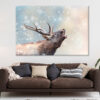 Deer in Snow Winter Wonderland Wall Art Print 100% Australian Made