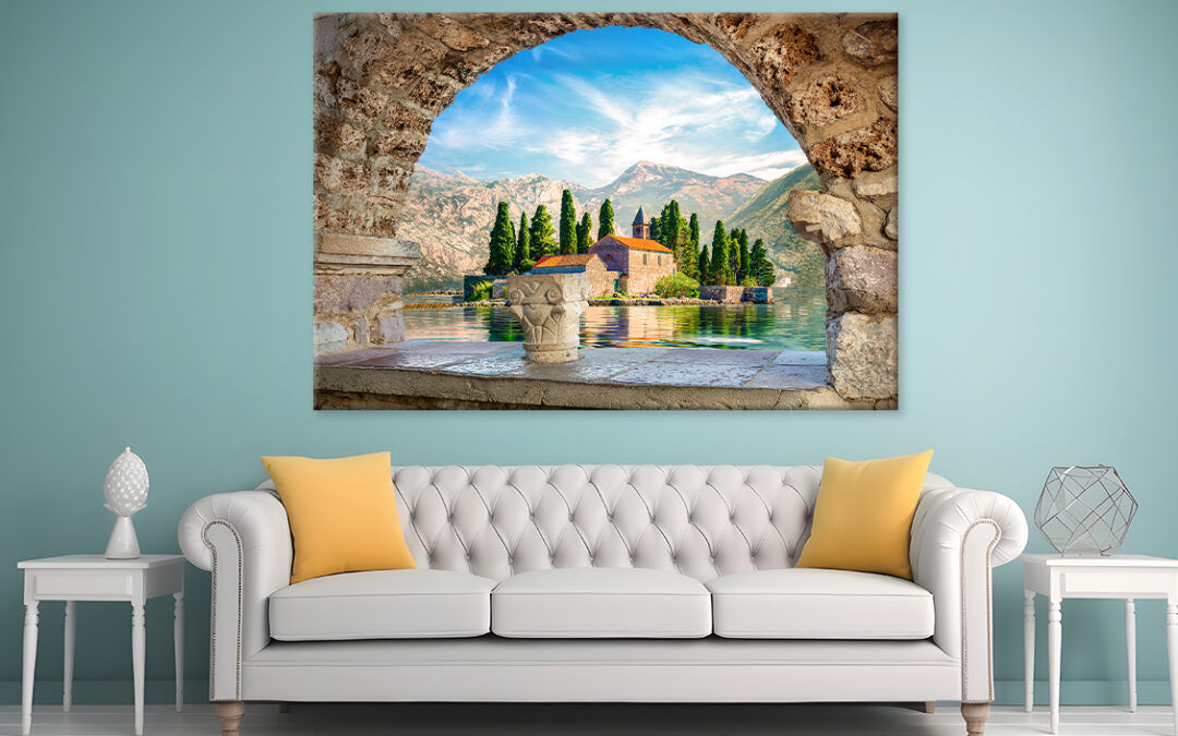 St George Island View from Perast Wall Art Print 100% Australian Made