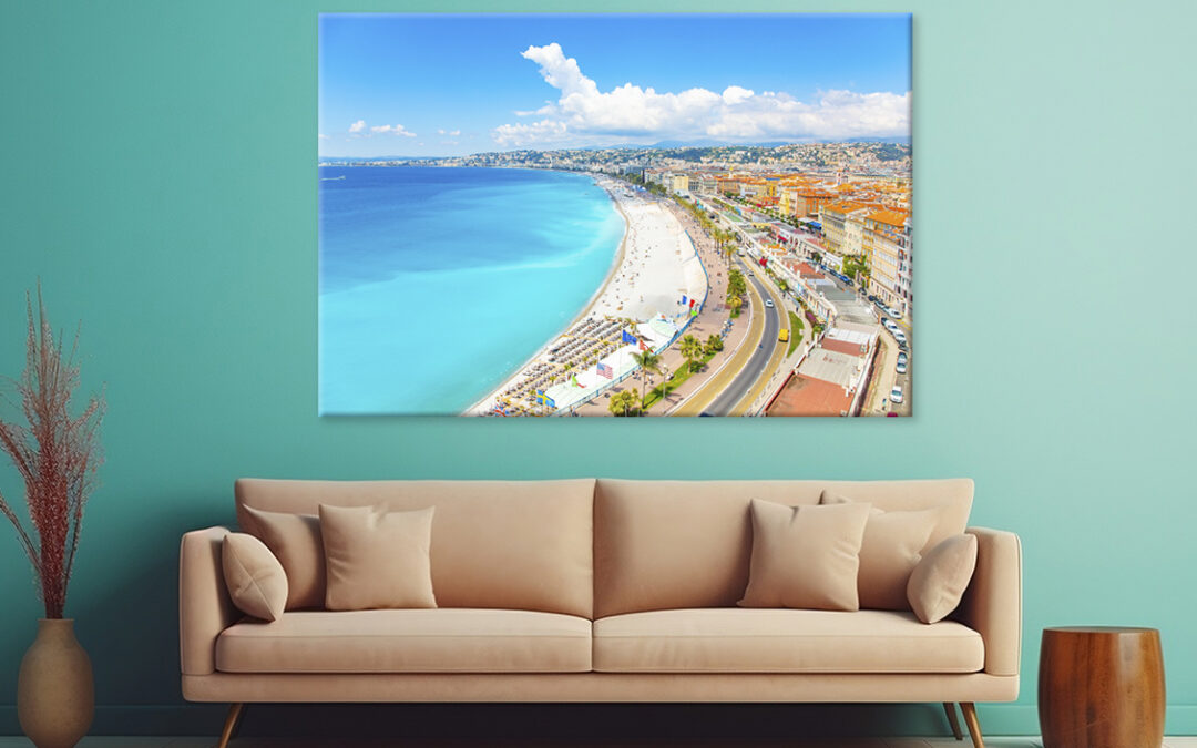 Vibarnt Classic French Riviera Wall Art Print 100% Australian Made