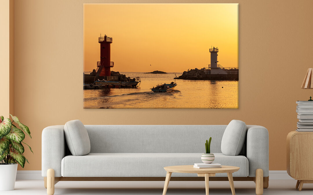 Sea Sunrise in Cheongsapo, Busan Wall Art Print 100% Australian Made