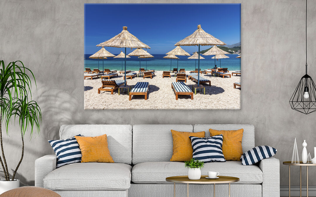 Paradise Beach In Himare Wall Art Print 100% Australian Made