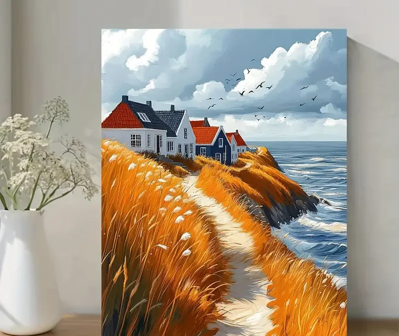 Dutch Village Canvas Wall Art Canvas Framed 40×60