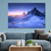 Snowy Mountain Road at Nightfall Wall Art Print 100% Australian Made - Image 2