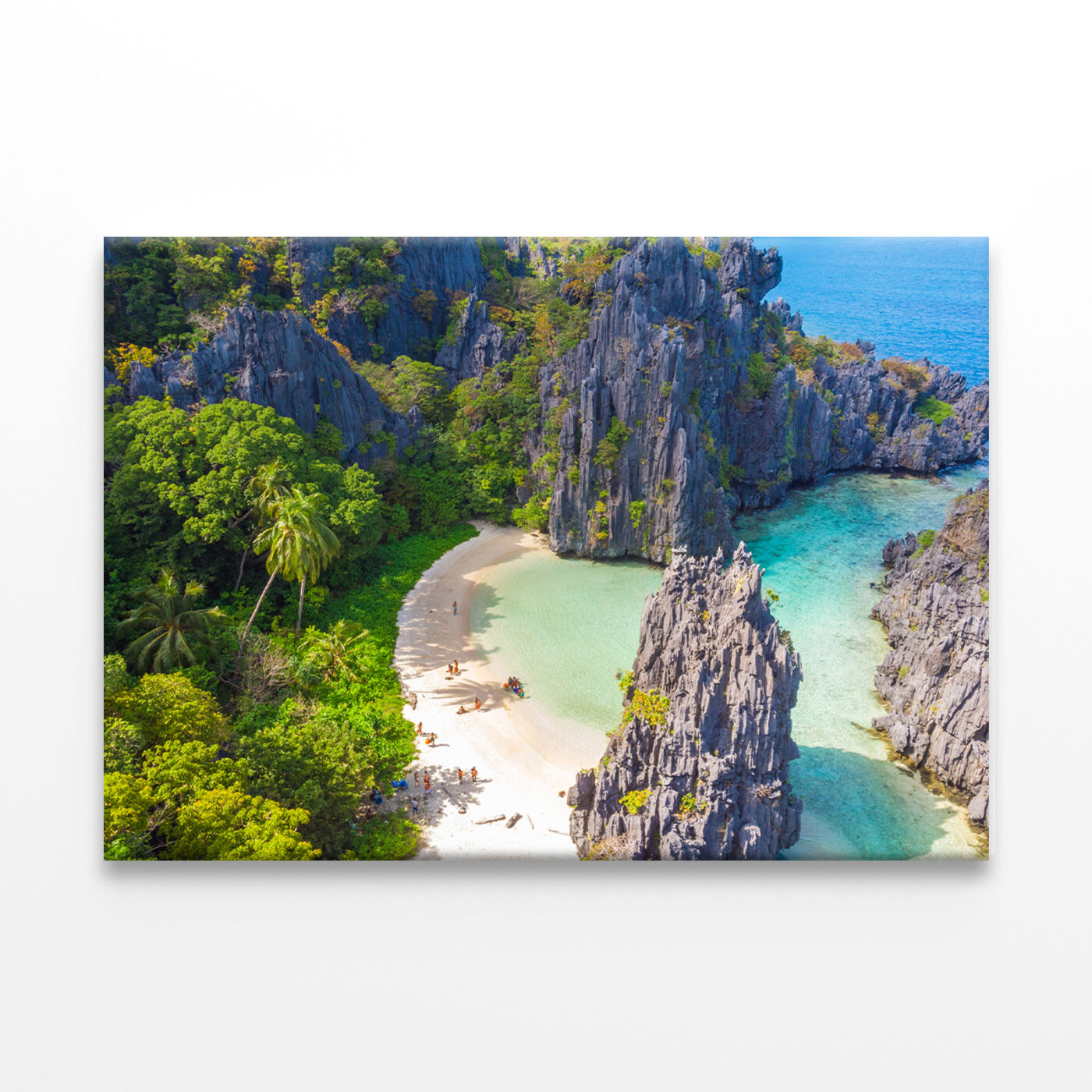 Hidden Beach Aerial View, El Nido Wall Art Print 100% Australian Made - Image 3