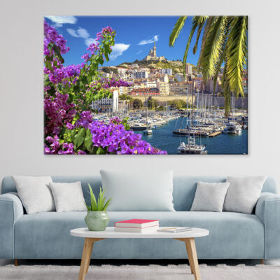 City Of Marseille Harbor Wall Art Print 100% Australian Made