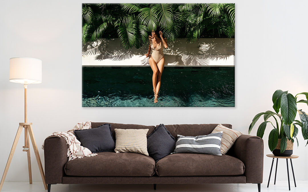 Relaxing by the Spa Poolside Wall Art Print 100% Australian Made