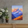 Abi Gamin Mountain Landscape Wall Art Canvas Framed 40x60 - Image 2