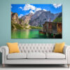 View of Braies Lake, Italy Wall Art Print 100% Australian Made