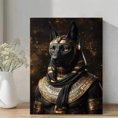Anubis Egyptian Mythology  Wall Art Canvas Framed 40x60
