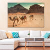 Camels in Wadi Rum Desert, Jordan Wall Art Print 100% Australian Made - Image 2