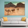 Camels in Wadi Rum Desert, Jordan Wall Art Print 100% Australian Made