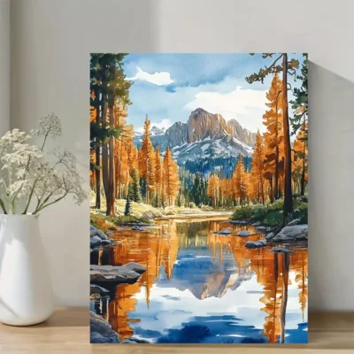Vibrant Sequoia National Park  Wall Art Canvas Framed 40x60