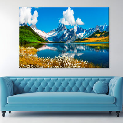 Sunrise View On Bernese Range  Wall Art Print 100% Australian Made