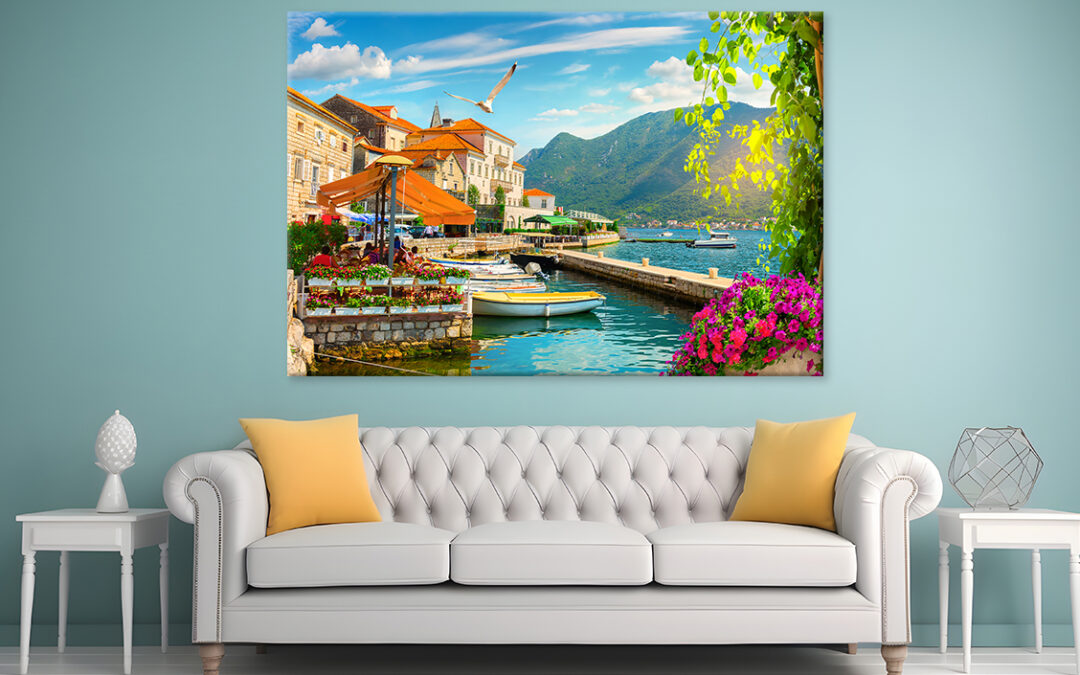 Perast City at Bay of Kotor Wall Art Print 100% Australian Made