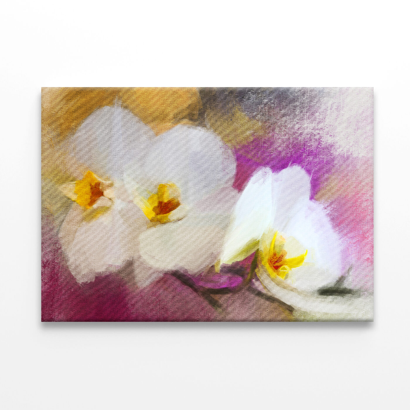 Impressionist Orchids Modern ArtWall Art Print 100% Australian Made - Image 3