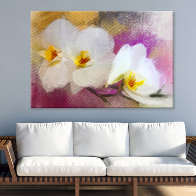 Impressionist Orchids Modern ArtWall Art Print 100% Australian Made