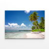 Tropical Beach with Palm Trees Wall Art Print 100% Australian Made - Image 3