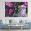 Lilac Oil Painting on Strokes Wall Art Print 100% Australian Made - Image 2