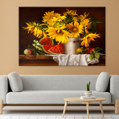 Sunflowers and Watermelon Wall Art Print 100% Australian Made
