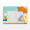 Beach Sand with Chair and Board Wall Art Print 100% Australian Made - Image 3