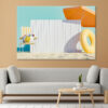 Beach Sand with Chair and Board Wall Art Print 100% Australian Made