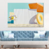Beach Sand with Chair and Board Wall Art Print 100% Australian Made - Image 2