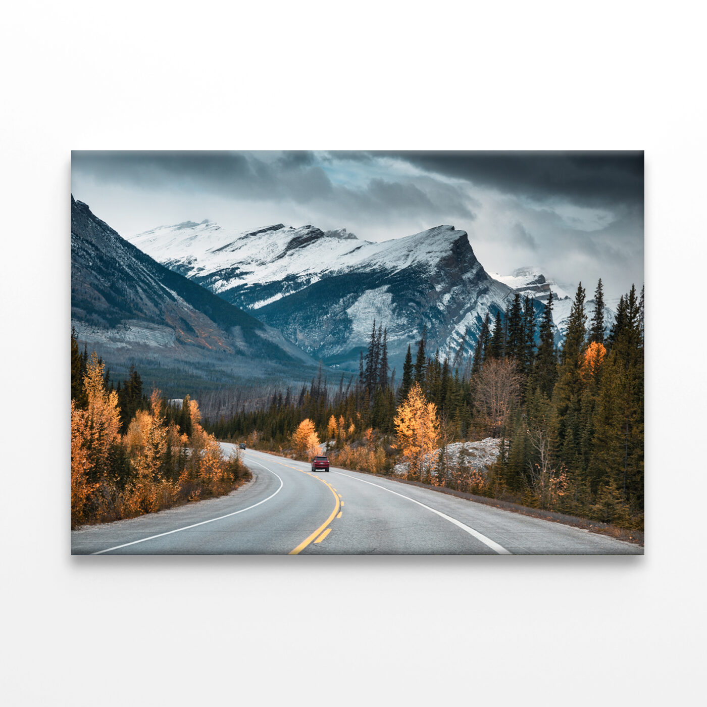 Road Trip in Banff, Autumn Drive Wall Art Print 100% Australian Made - Image 3