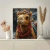 The Christmas Camel Wall Art Canvas Framed 40x60 - Image 2