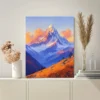 Abi Gamin Mountain Landscape Wall Art Canvas Framed 40x60 - Image 3