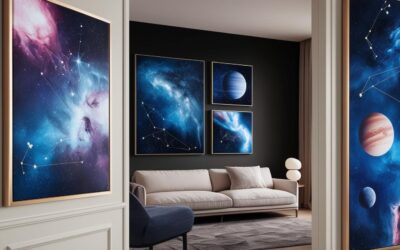 Celestial Charm: Incorporating Starry Skies and Cosmic Wall Art into Your Home