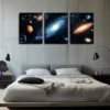 3pcs cosmic vastness with mysterious sci-fi style Wall Art Set Canvas Framed 40x60cm - High Quality Print 100% Australian Made Wall Canvas Ready to Hang - Image 3