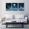 3pcs Realistic Rocky Landscape Wall Art Set Canvas Framed 50x70cm - High Quality Print 100% Australian Made Wall Canvas Ready to Hang
