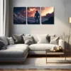 3pcs Magnificent And Spectacular Scenery Wall Art Set Canvas Framed 50x70cm - High Quality Print 100% Australian Made Wall Canvas Ready to Hang