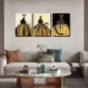 3pcs Polka Dot Cat Sitting on a Pumpkin Wall Art Set Canvas Framed 40x60cm - High Quality Print 100% Australian Made Wall Canvas Ready to Hang