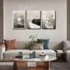 3pcs The Sun and Umbrella in the water Wall Art Set Canvas Framed 40x60cm - High Quality Print 100% Australian Made Wall Canvas Ready to Hang