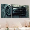 3pcs Vintage Fashion Black Cool Sports Car Gray Wall Art Set Canvas Framed 40x60cm - High Quality Print 100% Australian Made Wall Canvas Ready to Hang