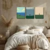 3pcs Fall Season Leisure Men Scenarios Wall Art Set Canvas Framed 40x60cm - High Quality Print 100% Australian Made Wall Canvas Ready to Hang - Image 3