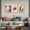3pcs Modern Retro People Wall Art Set Canvas Framed 40x60cm - High Quality Print 100% Australian Made Wall Canvas Ready to Hang - Image 2