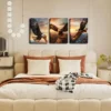 3pcs An Eagle Soaring In The Sky Wall Art Set Canvas Framed 40x60cm - High Quality Print 100% Australian Made Wall Canvas Ready to Hang - Image 3