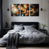 3pcs Colorful Abstract Painting Of Technology Wall Art Set Canvas Framed 40x60cm - High Quality Print 100% Australian Made Wall Canvas Ready to Hang - Image 3