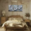 3pcs White, Romantic, Flowers, Exquisite Wall Art Set Canvas Framed 40x60cm - High Quality Print 100% Australian Made Wall Canvas Ready to Hang