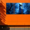3pcs Mystical Lady and Animals Canvas Framed 50x70cm- High Quality Print 100% Australian Made Wall Canvas Ready to Hang - Image 3