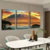 3pcs Sunset & Mountain View Canvas Framed 50x70cm- High Quality Print 100% Australian Made Wall Canvas Ready to Hang - Image 2