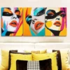 3pcs Women's poster Wall Art Set Canvas Framed 40x60cm - High Quality Print 100% Australian Made Wall Canvas Ready to Hang - Image 2