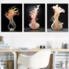 3pcs Simple Style Fashion art glass bottles Wall Art Set Canvas Framed 40x60cm - High Quality Print 100% Australian Made Wall Canvas Ready to Hang - Image 3