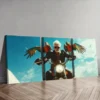 3pcs Free old for Man (6) Wall Art Set Canvas Framed 40x60cm - High Quality Print 100% Australian Made Wall Canvas Ready to Hang