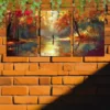 3pcs Forest Walk Canvas Framed 50x70cm- High Quality Print 100% Australian Made Wall Canvas Ready to Hang - Image 2