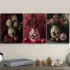 3pcs A vase with carved faces Wall Art Set Canvas Framed 50x70cm - High Quality Print 100% Australian Made Wall Canvas Ready to Hang - Image 3