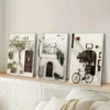 3pcs Italy Cityscape Oil Painting Canvas Framed 50x70cm- High Quality Print 100% Australian Made Wall Canvas Ready to Hang - Image 3